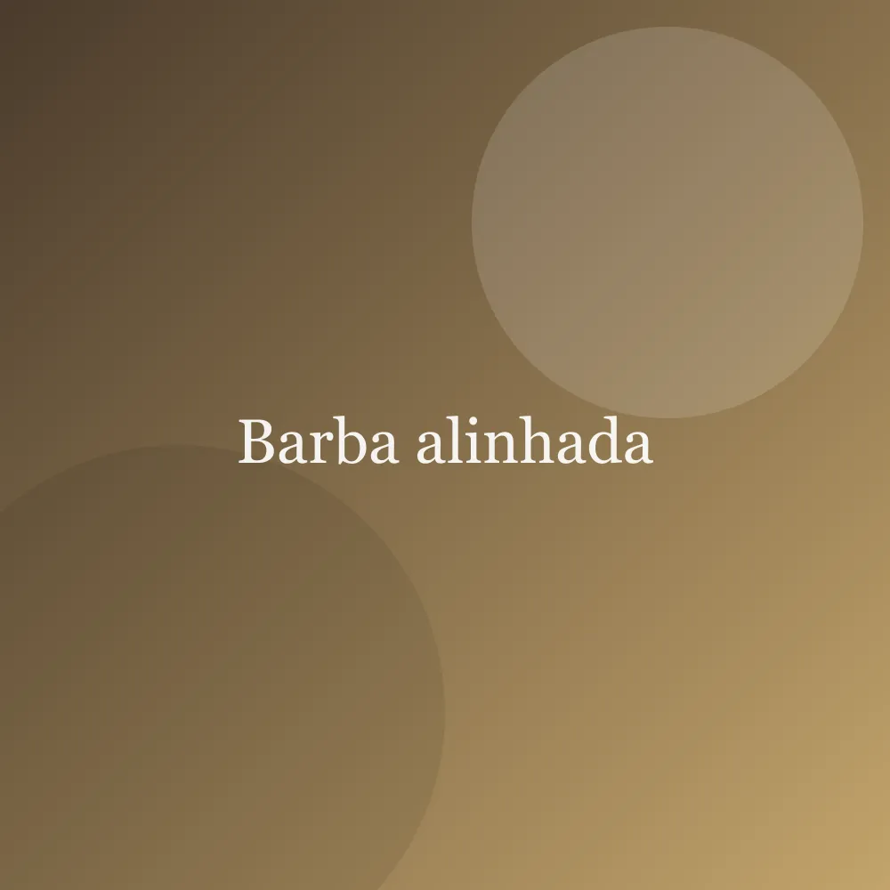 Barba alinhada